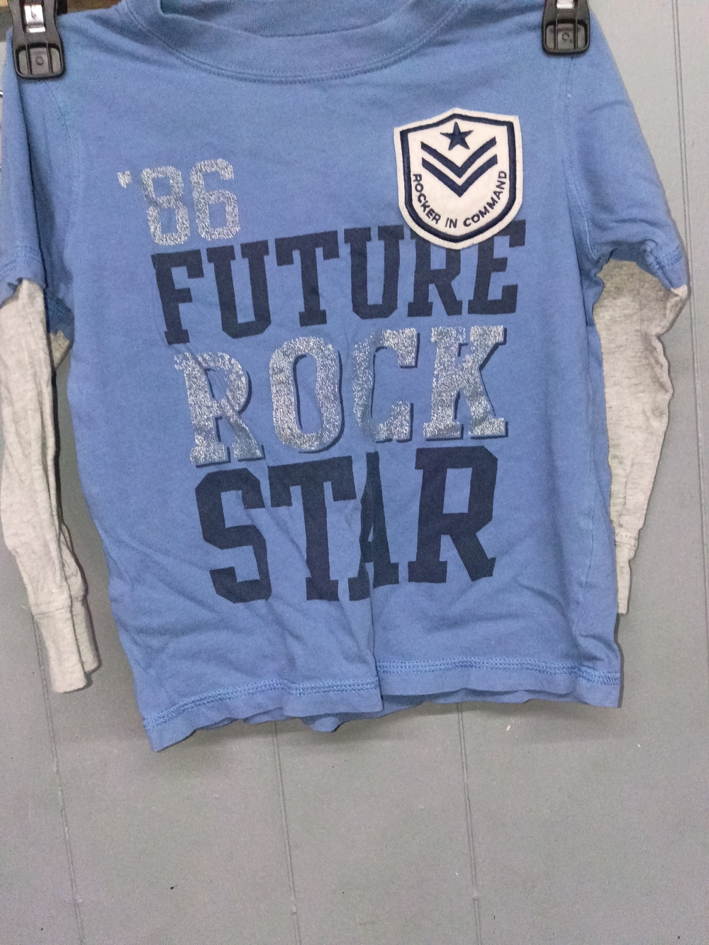 Future Rock Star Long-Sleeve Tee for Kids - Blue